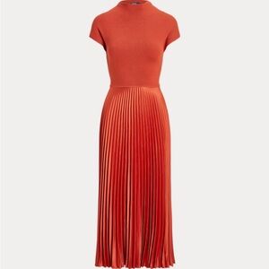 NWT Polo by Ralph Lauren Orange/Rust Sweater Dress
